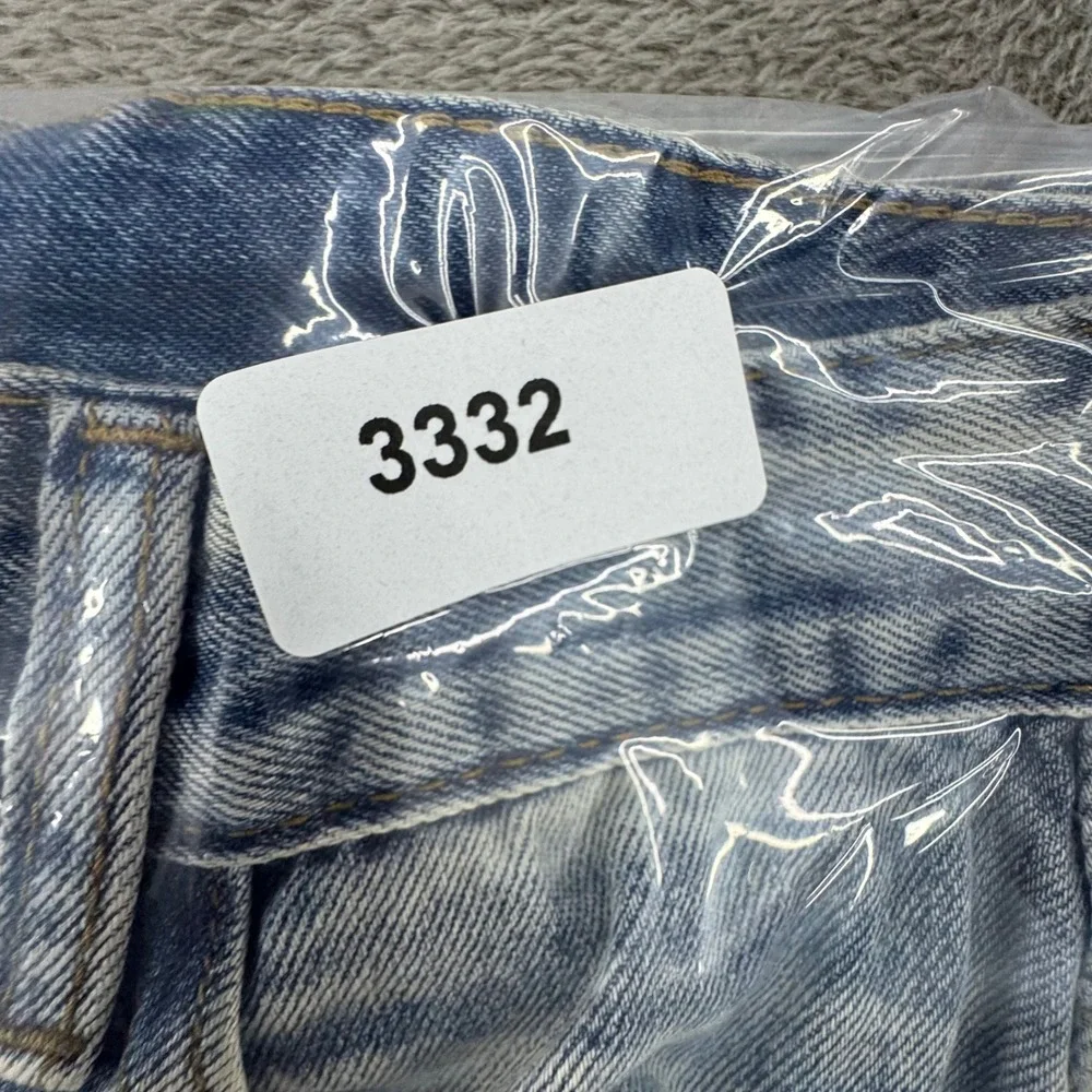 Unbranded Light Wash Wide Leg High Waisted Denim Jeans 28x30 Light Blue Relaxed - Picture 12 of 12